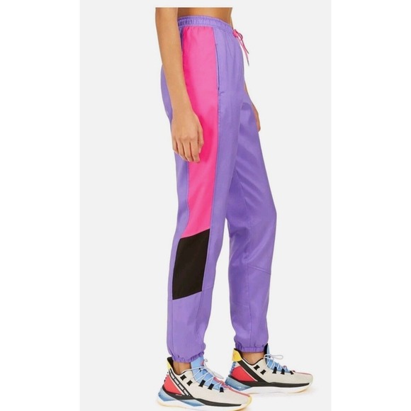 Puma Pants - Puma TFS OG Retro Jogger Pants Sporty Luminous Purple Pink Women's XL Neon